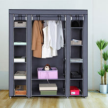 Load image into Gallery viewer, 59 Inch Closet Organizer Wardrobe Closet Portable Closet Shelves